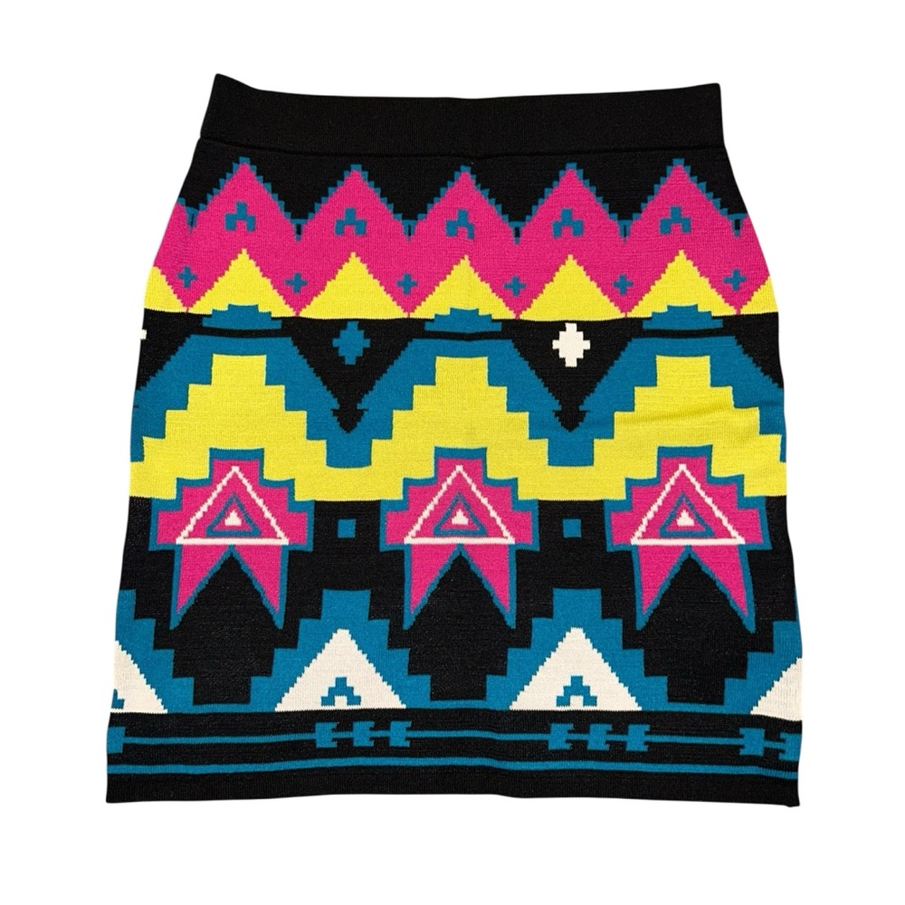 Material Girl Multicolor Geometric Pencil Skirt